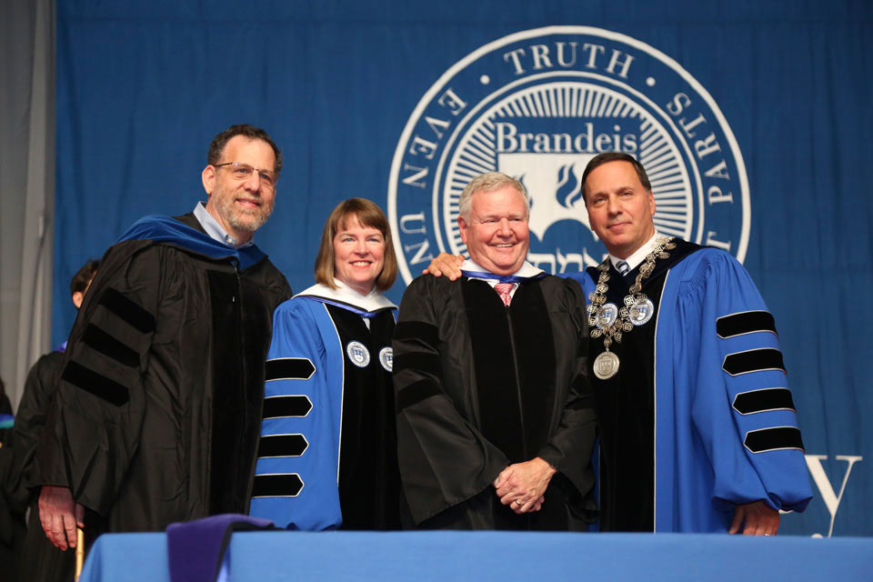 Len Saxe, Provost Lisa Lynch, Barry Shrage, President Ron Liebowitz
