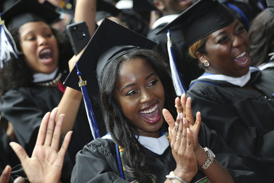 Pure joy as the celebrations on Commencement Sunday continue. 
