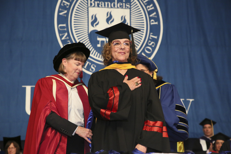 Provost Lisa Lynch and Rivka Carmi