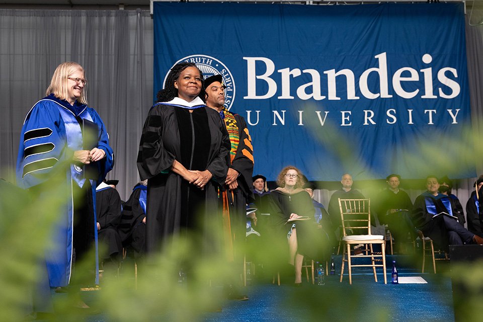 Annette Gordon-Reed smiles as she is conferred an honorary degree