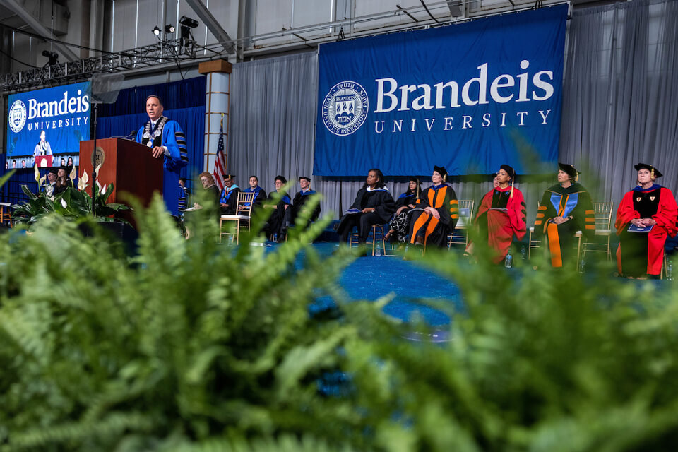 President Ron Liebowitz  shares well wishes with the graduate Class of 2023.