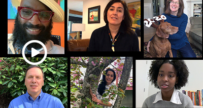 a grid of six participants from the video