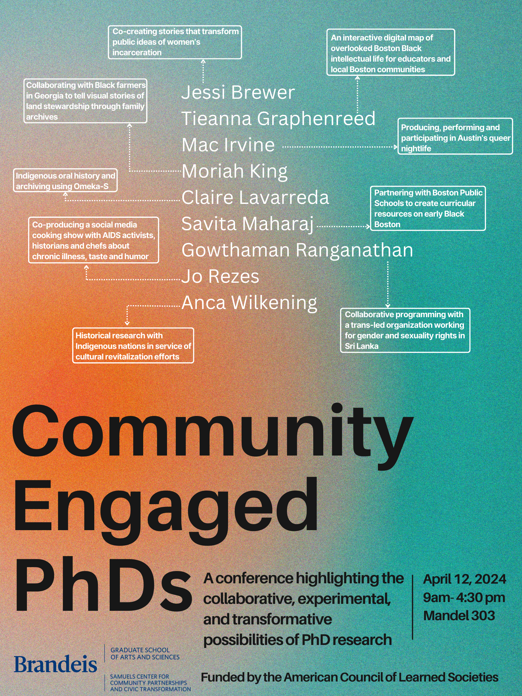 Community-Engaged PHDs Conference Flyer