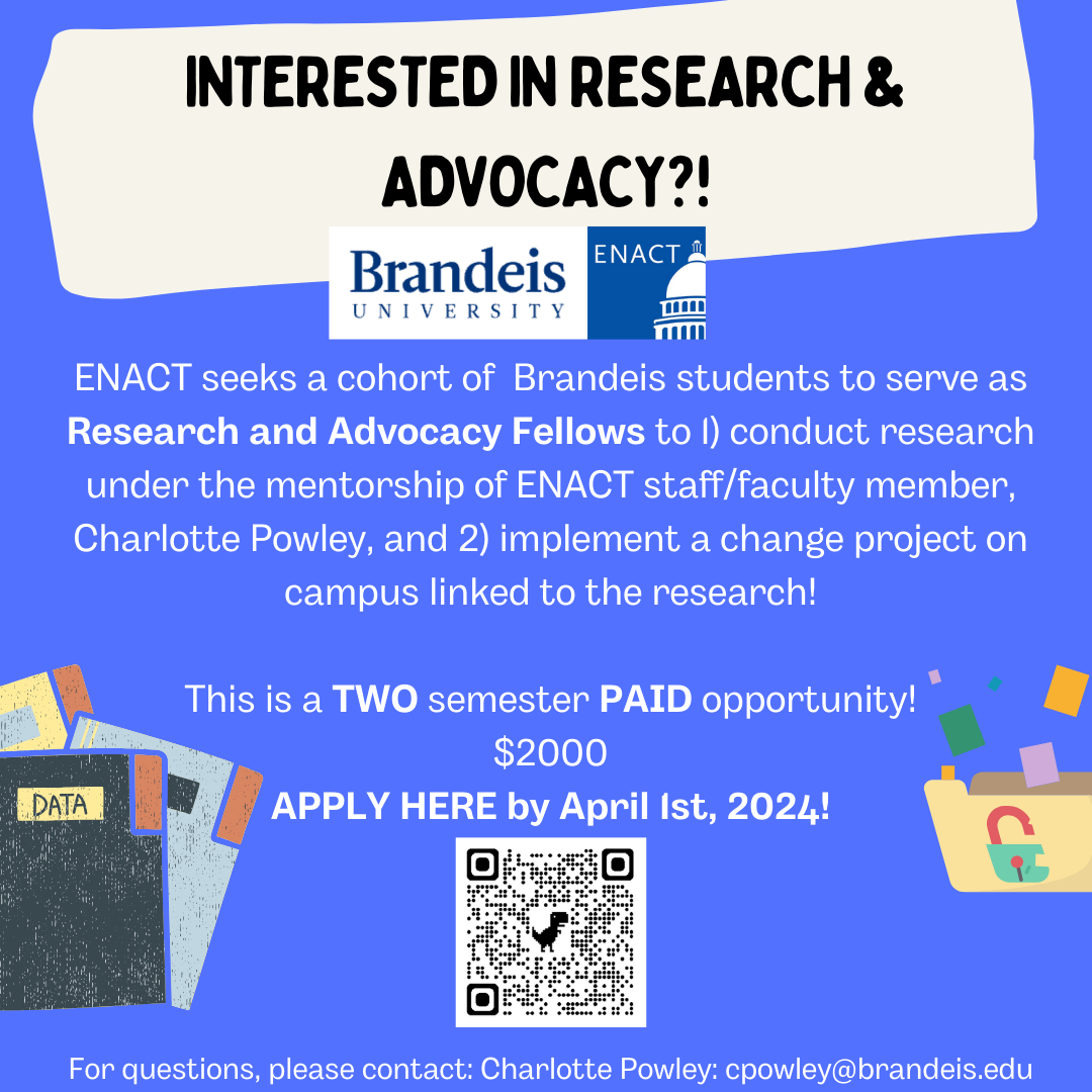 ENACT Research & Advocacy Fellows Flyer