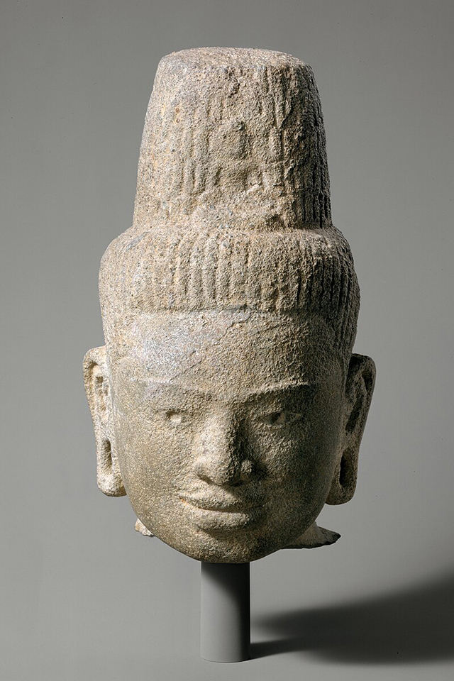 Head of Bodhisattva Avalokiteshvara - Cambodia 9th century