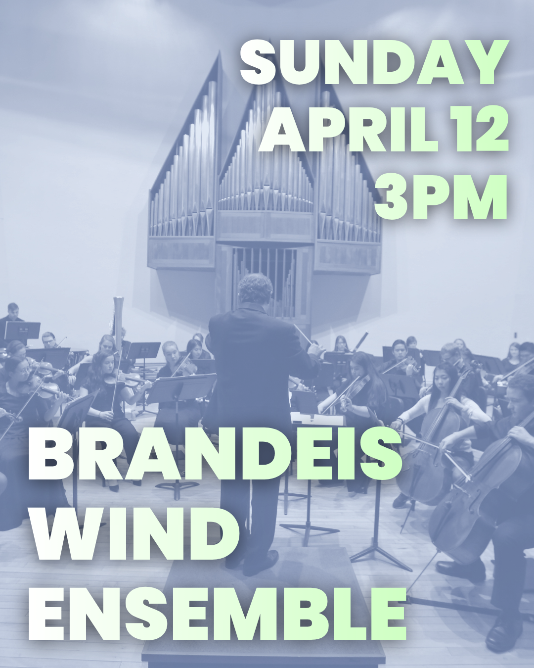 Cover of the program for Brandeis Wind Ensemble Fall 2026