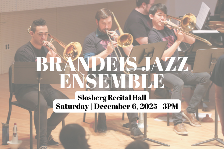 Brandeis Jazz Ensemble Promotional Banner