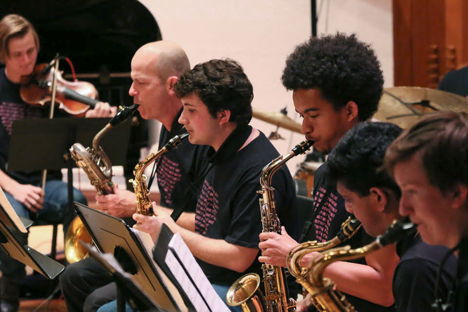 Brandeis Jazz Ensemble in performance