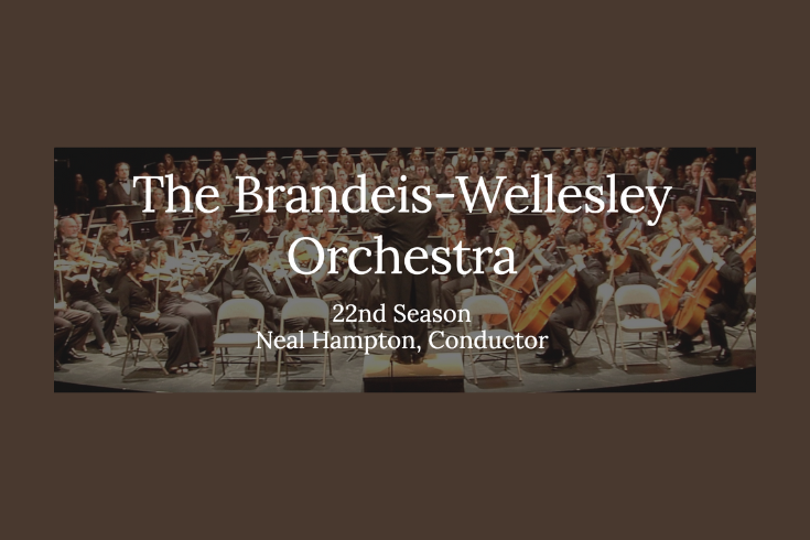 a promotional banner for the 22nd season of the Brandeis-Wellesley Orchestra