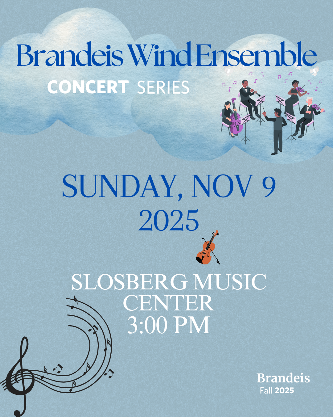 Brandeis Wind Ensemble Flyer
