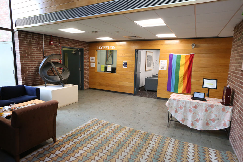 Reception area of the BCC