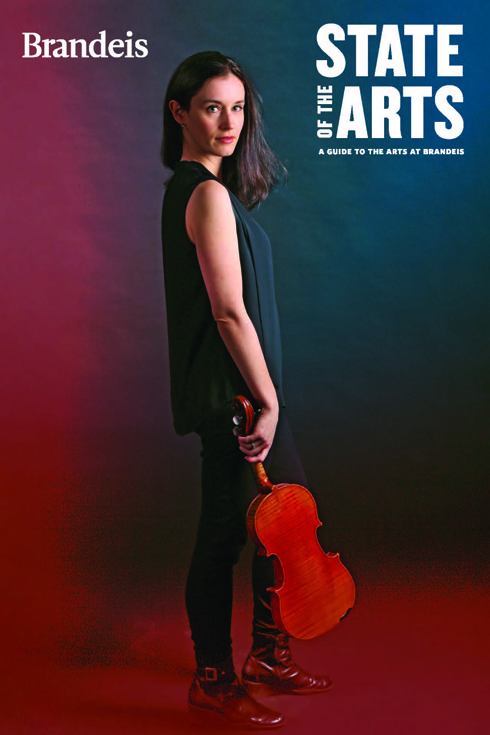 Cover of State of the Arts featuring musician Andrea Segar holding a violin