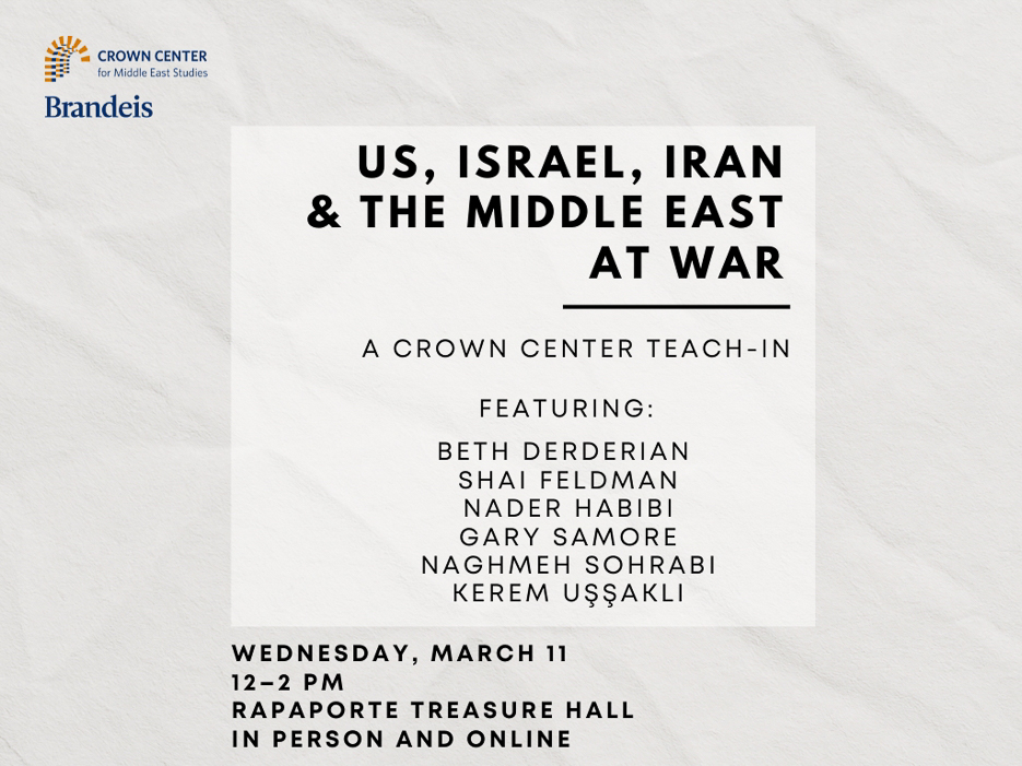 Flyer for March 11 Crown Seminar Teach In