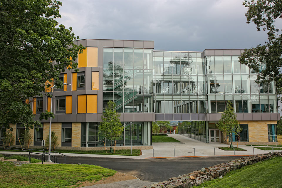 Skyline Residence Hall exterior from Brown Terrace