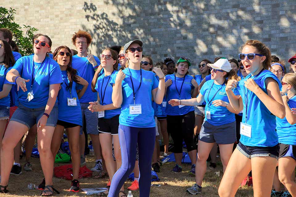 orientation leaders at convocation