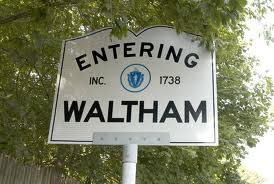 Entering Waltham Street Sign