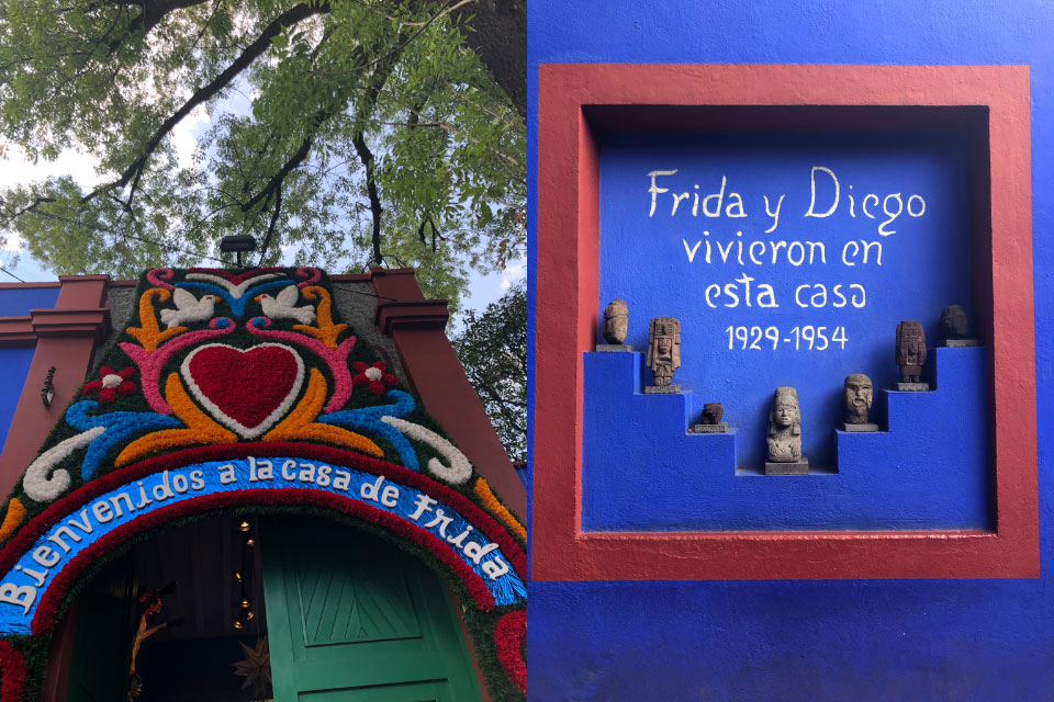 Bienvenidos a la casa de Frida. Frida Kahlo and Diego Rivera lived in this home from 1929 to 1954.