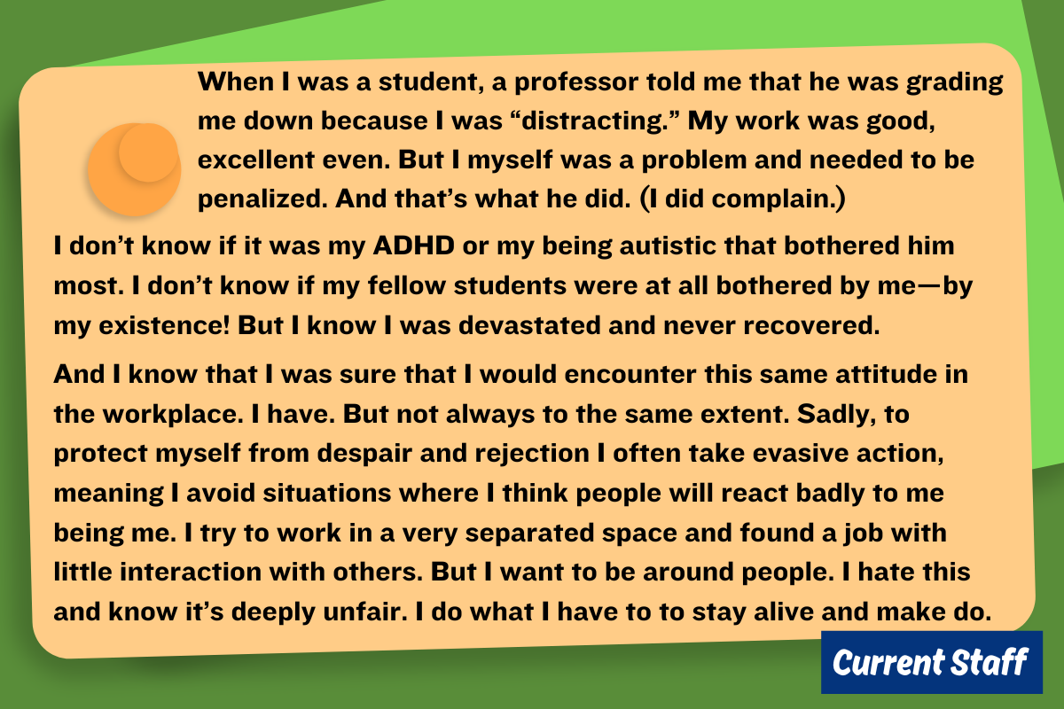 Neurodiversity Celebration Week: Comment by Staff Member