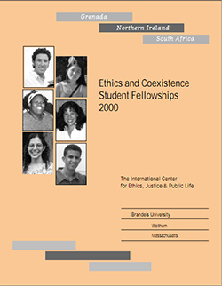 cover of "Ethics and Coexistence Student Fellowships"