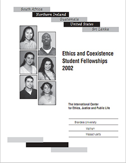 cover of "Ethics and Coexistence Student Fellowships"