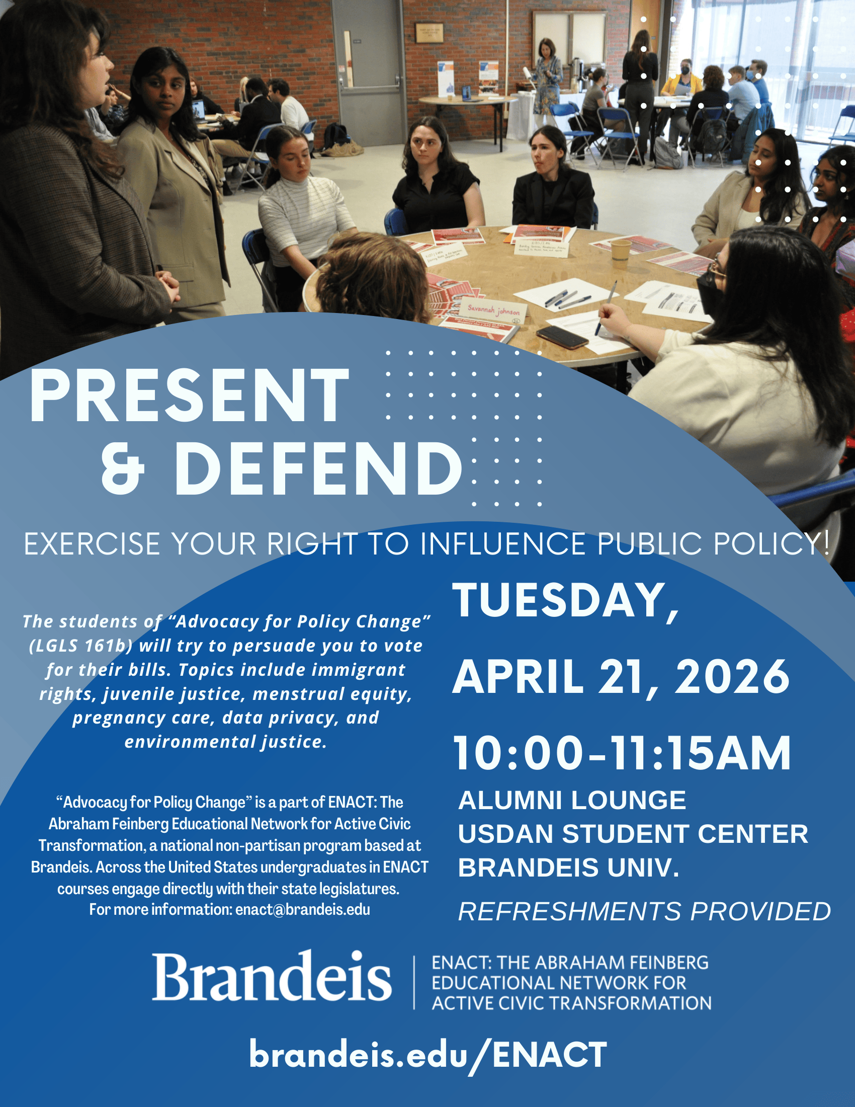 Present and Defend Flyer