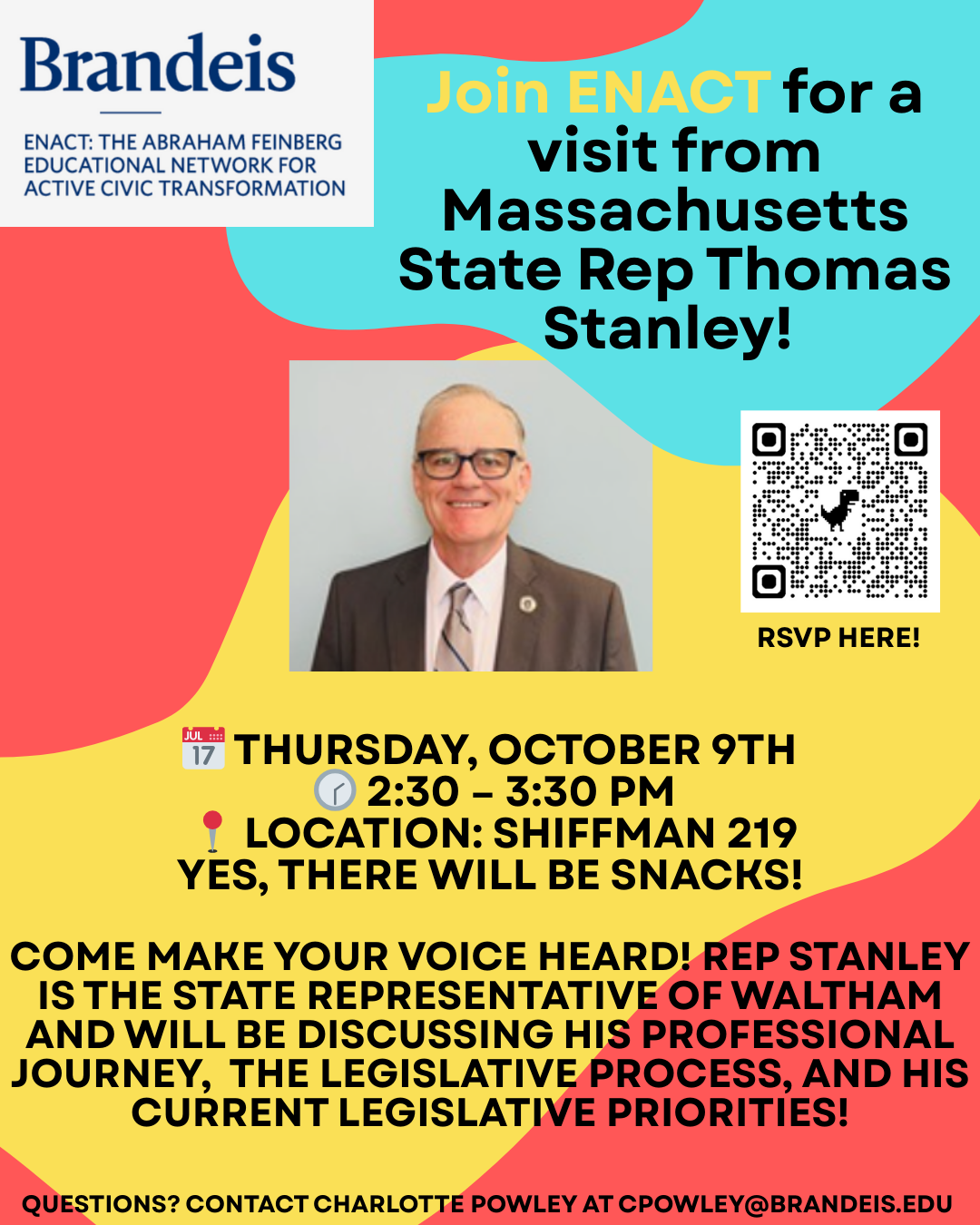 flyer for rep stanley event