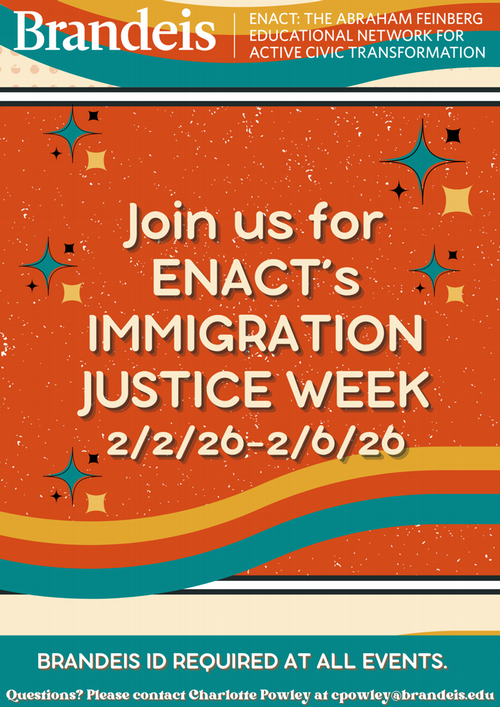Immigration Justice Week Flyer