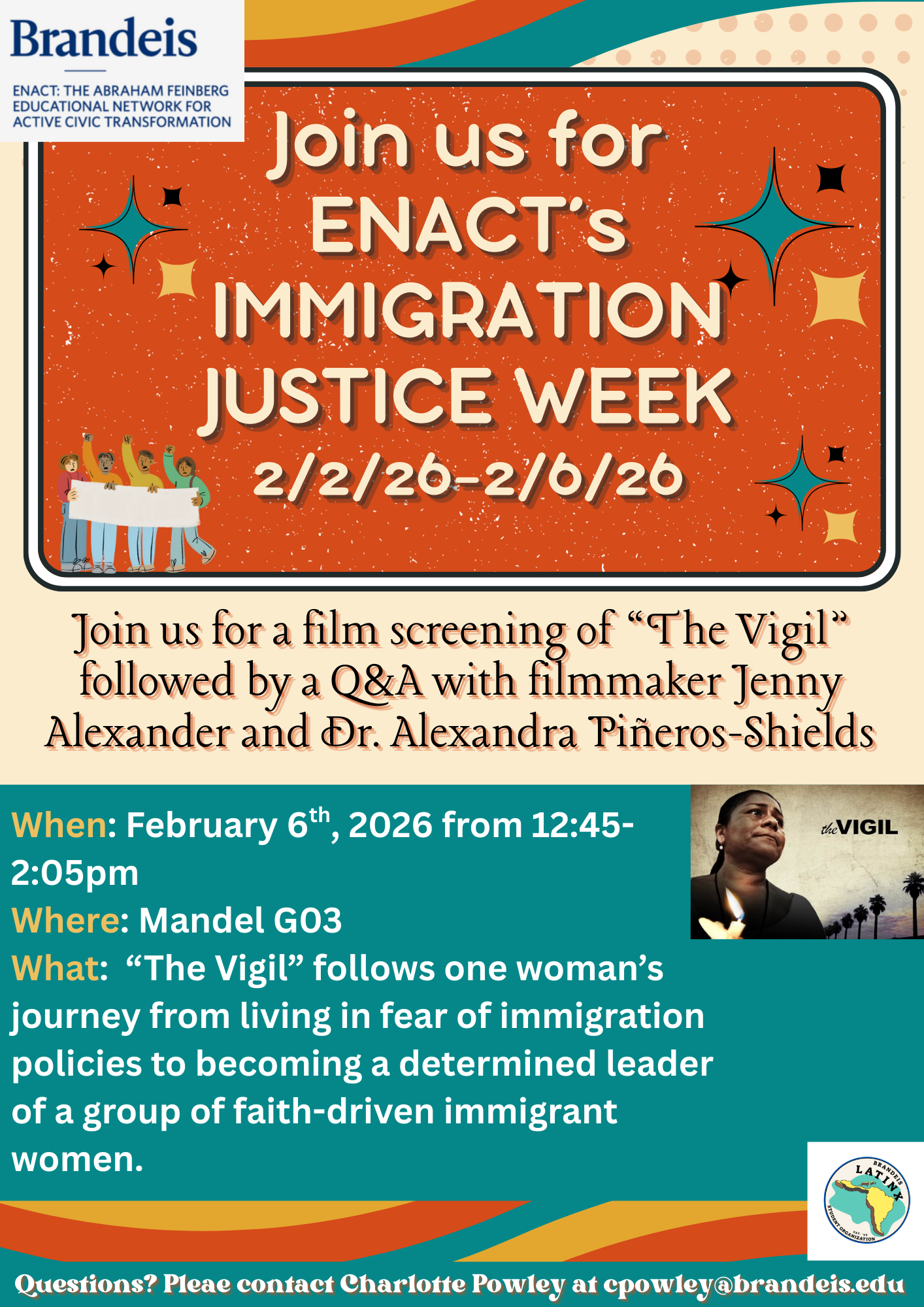 flyer for screening event on february 6th