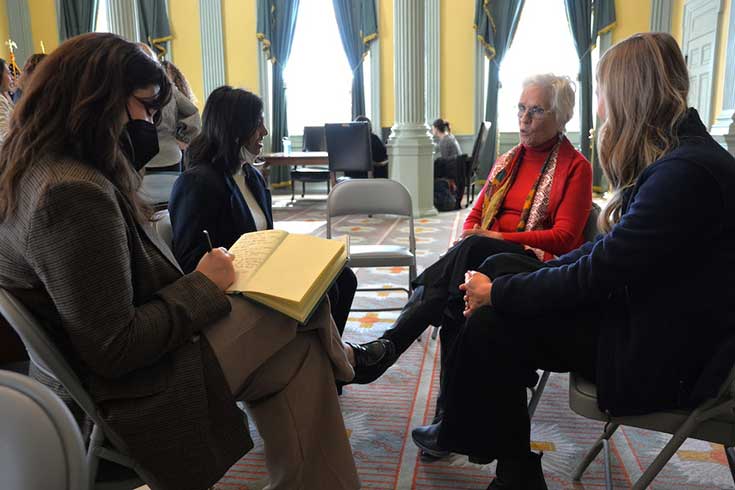 Students meet with stakeholders