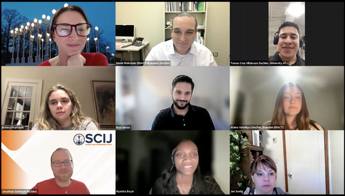The panelists of the alumni networking night