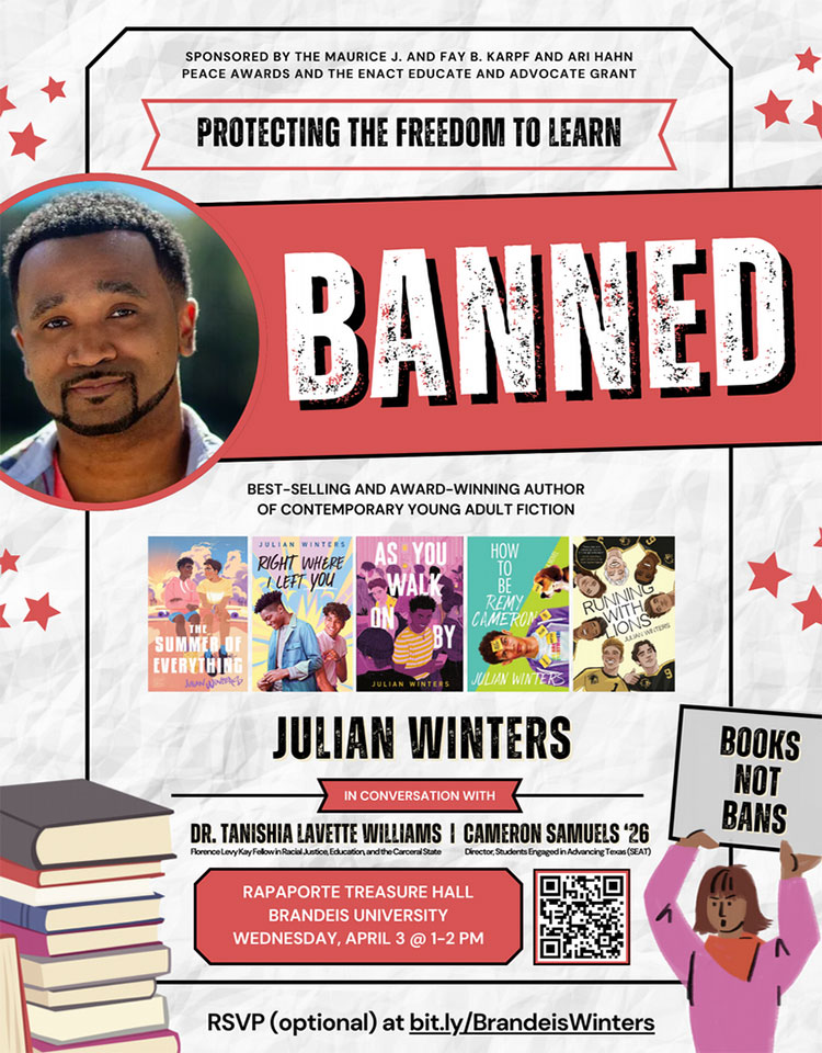 Poser for Banned: Protecting he Freedom to Learn event