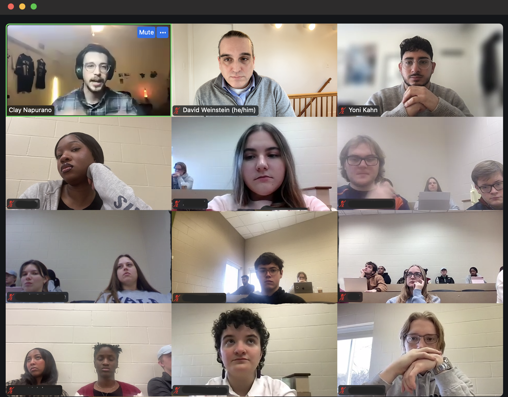 Zoom of ENACT class visit
