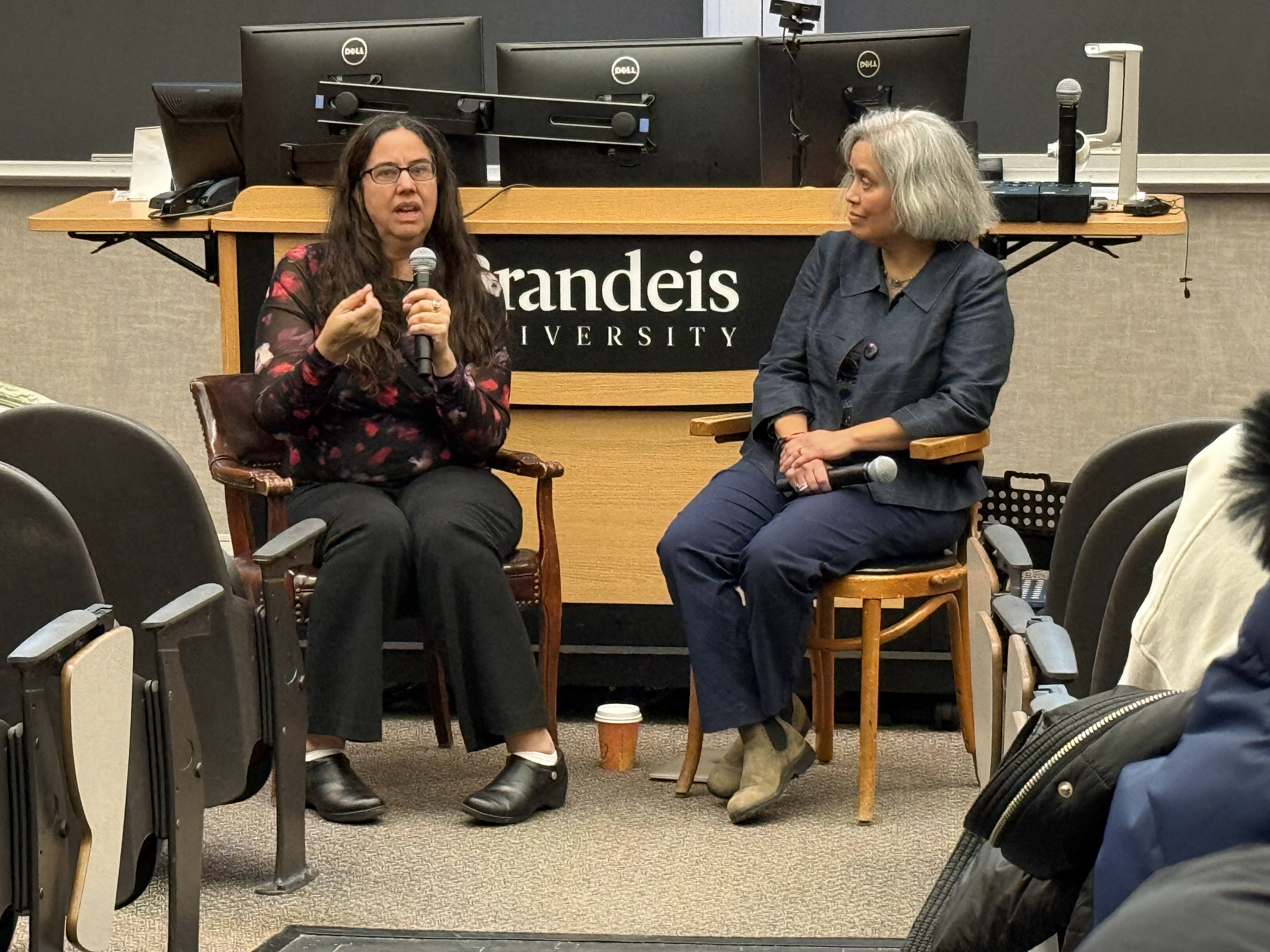 Filmmaker Jenny Alexander and Prof. Alexandra Piñeros-Shields (l-r)