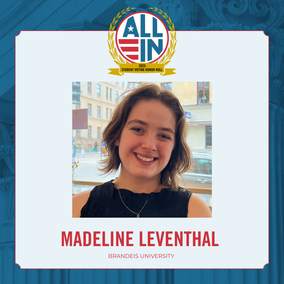 Maddie Leventhal honored by ALL IN