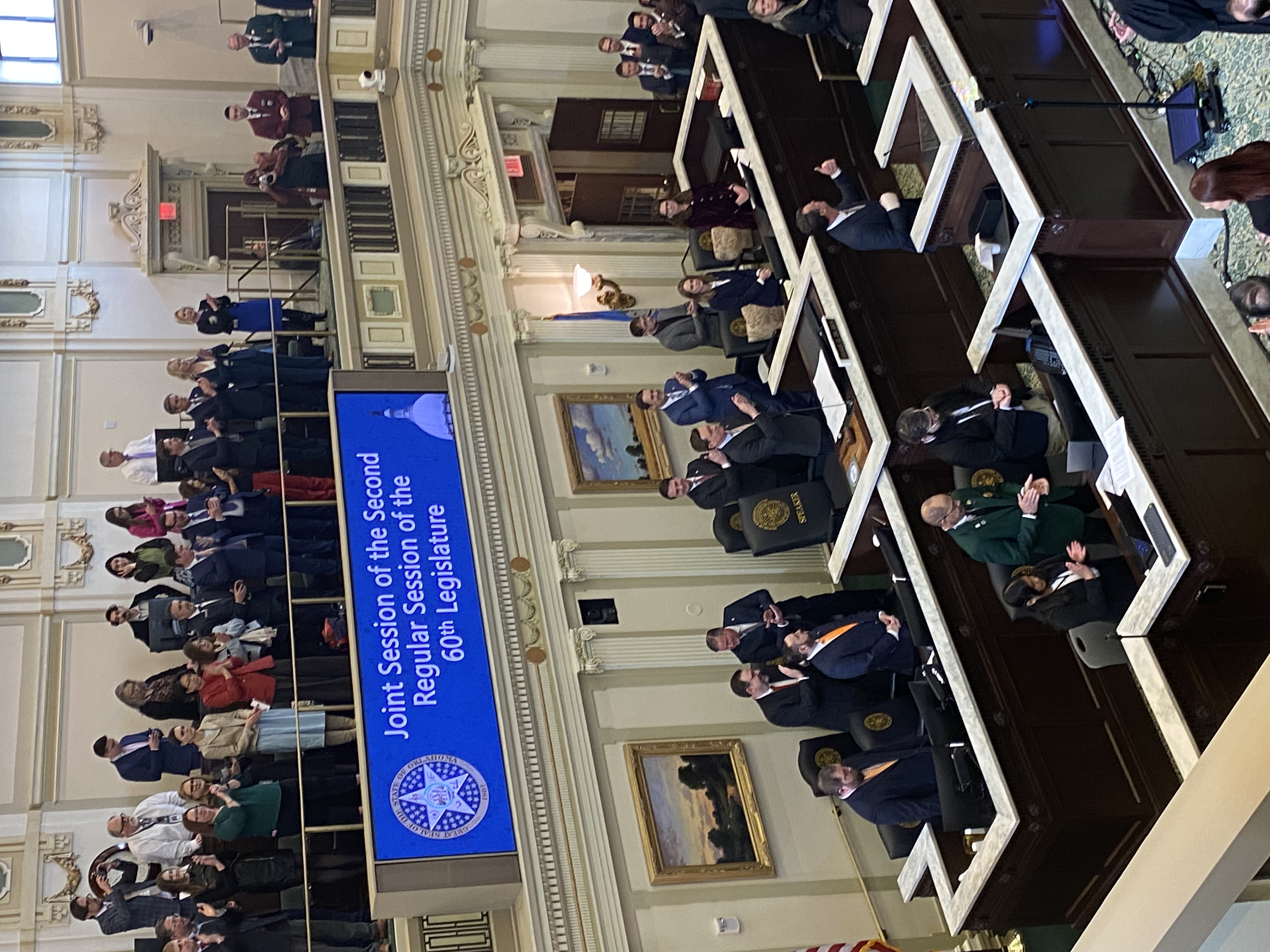 Governor Kevin Stitt delivers his final State of the State before a joint session of the 60th Oklahoma Legislature.