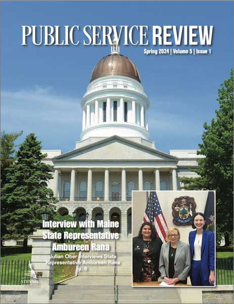 cover of spring 2024 "Public Service Review"