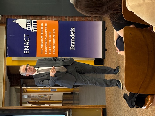 Rep Stanley visits Brandeis