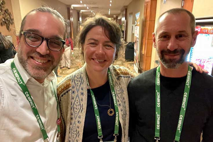 Weinstein, Kabrhel, and Sherman at Campus Compact 24 conference