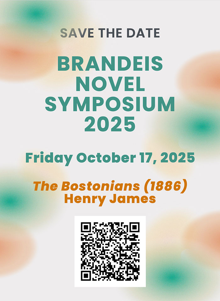 Brandeis Novel Symposium 2025 Save the Date