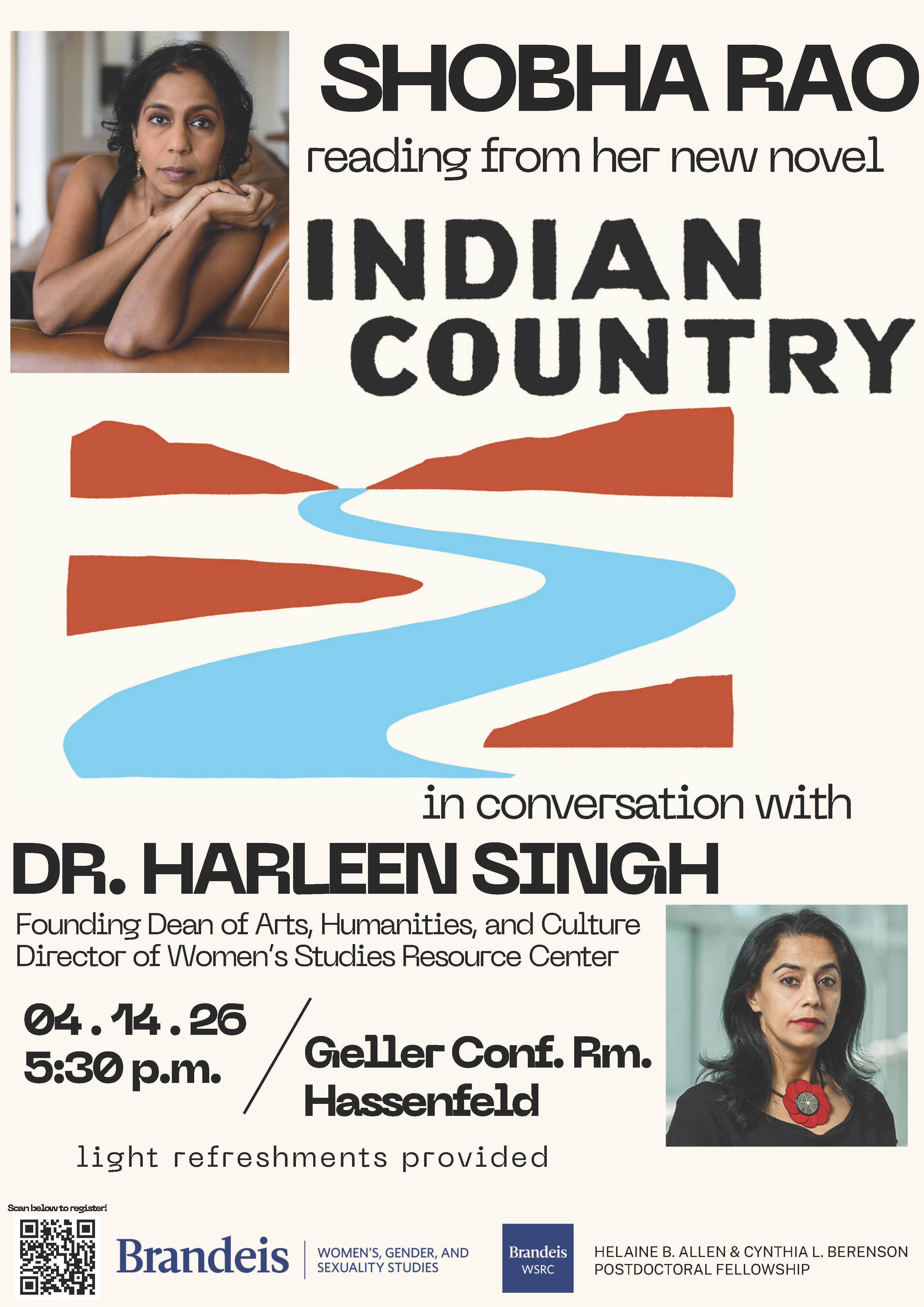 Shobha Rao reads from her new novel, "Indian Country"