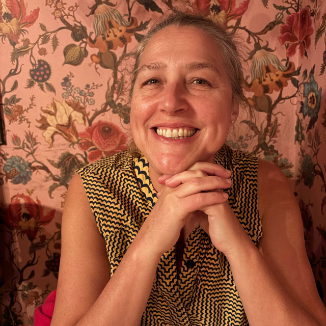 Jill smiling in La Blythe Taplin