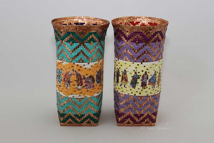 Cherokee woven baskets