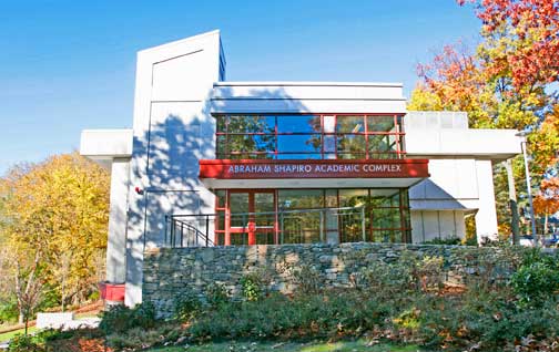 Exterior view of the Abraham Shapiro Academic Center
