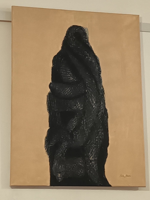 female figure in burka