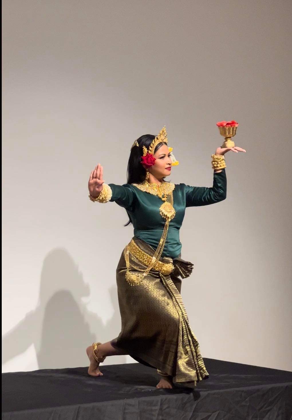 Cambodian dancer performing
