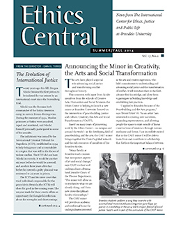 cover of 2015 summer/fall issue of ethics central