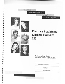 cover of "Ethics and Coexistence Student Fellowships"