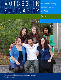 cover of "Voices in Solidarity: Six Friends Reaching for Healing Across the World."