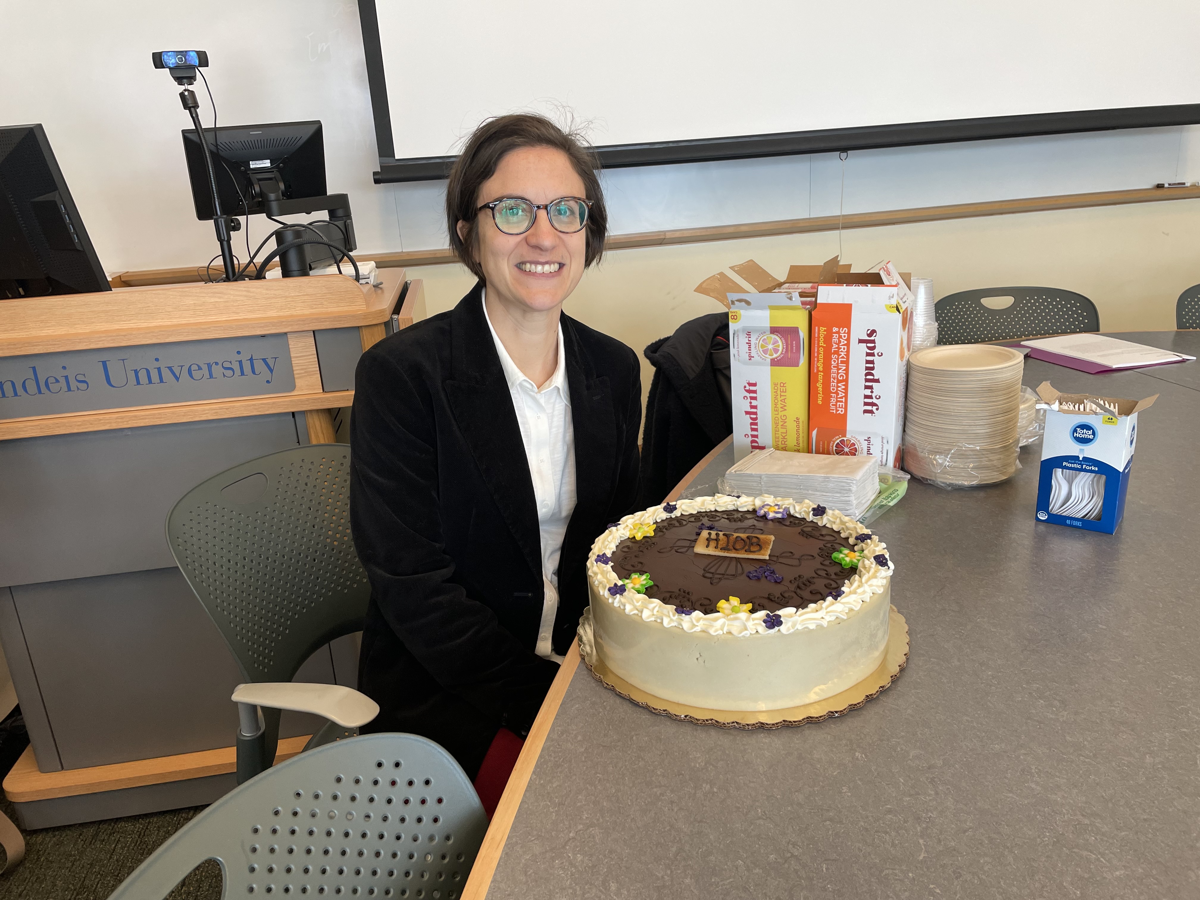 Kata Gellen and cake at ECS cake lecture