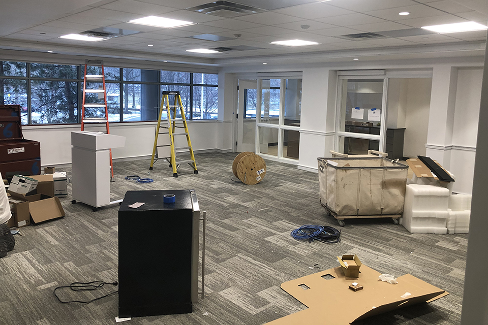 Open office area